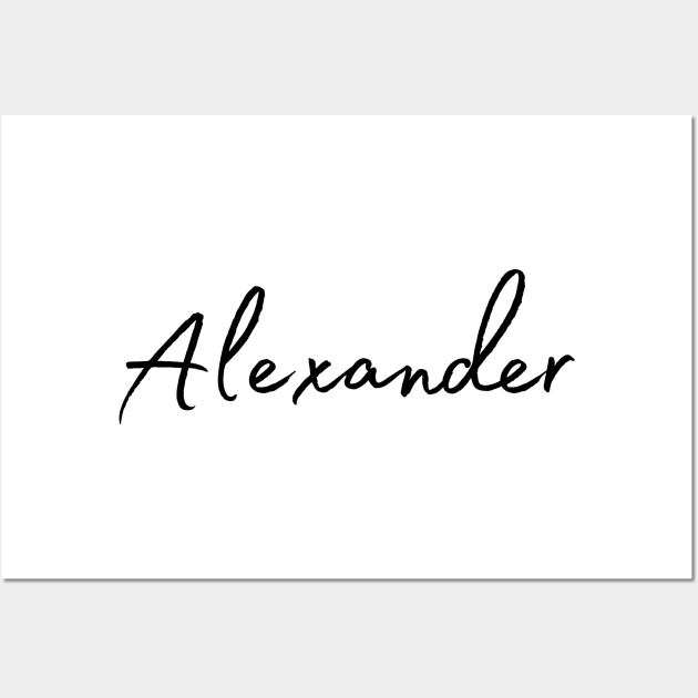 Alexander Name Calligraphy Wall Art by Word Minimalism